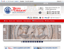 Tablet Screenshot of hotelreyescatolicossalamanca.com